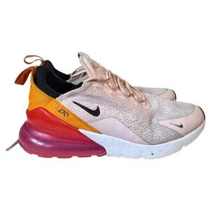 Nike Air Max 270 Running Shoes Sneakers Pink‎ Orange Women's Size 8